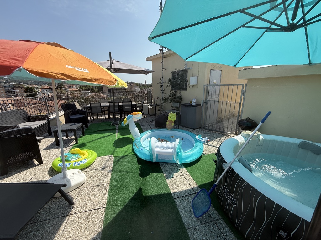 Idromassaggio in terrazza